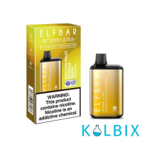 Одноразовий Elf Bar BC5000 Ultra 650 мАг 5% на 5000 затяжок зі смаком питайї та банана з ягодами