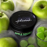 ТАБАК 420 APPLE SQUIRT (ЯБЛОЧНАЯ КОНФЕТА) 100 ГР