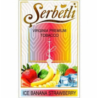 ТАБАК SERBETLI ICE BANANA STRAWBERRY 50GR