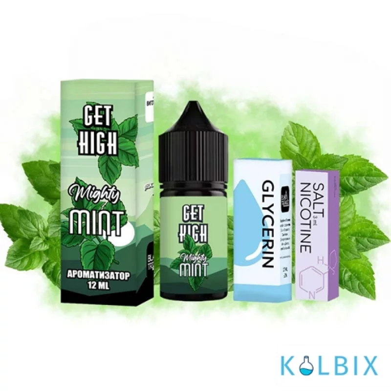 Набор для самозамеса Get High 30 мл 50 мг - со вкусом прохладной мяты.