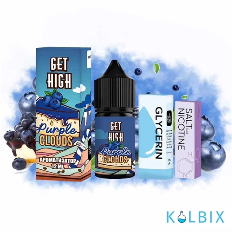 Набір для самозамішування Get High 30 мл 50 мг - зі смаком чорничного чізкейку.
