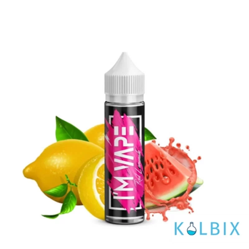 Жидкость I'М VAPE - Red Lemonade 60 мл 6 мг НА ОРГАНИЧЕСКОМ НИКОТИНЕ СО ВКУСОМ лимонада и арбуза