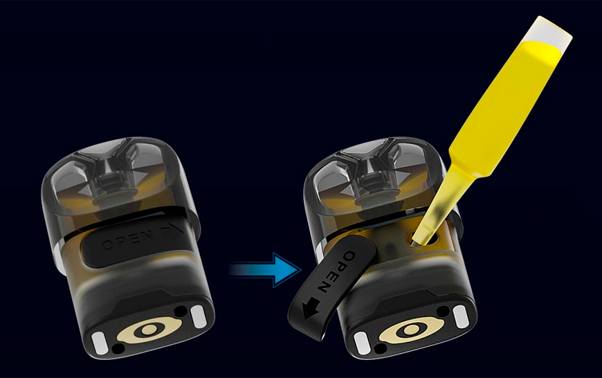 Як дістати картридж з електронної сигарети Lost Vape Ursa Pocket Pod