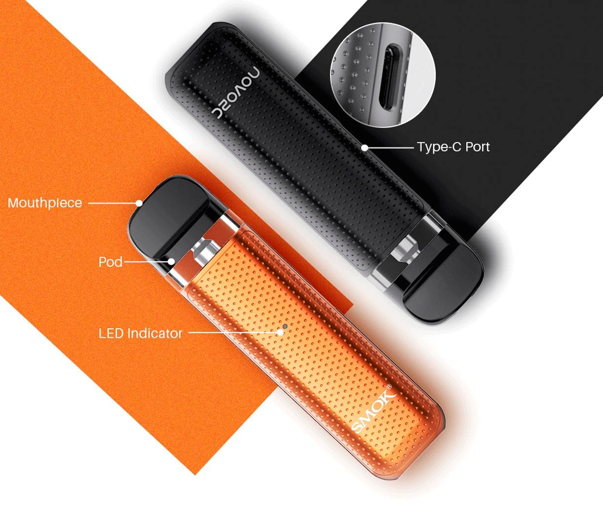 Как достать картридж из электронной сигареты Smok Novo 2C Kit