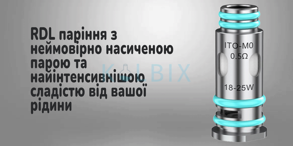 Оригінальний змінний випаровувач Voopoo ITO-М0 Характеристики